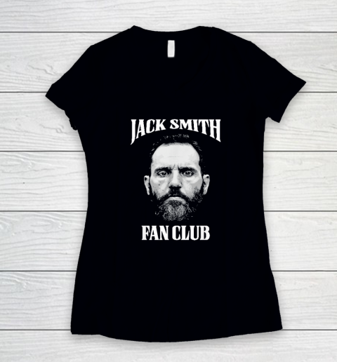 Jack Smith Fan Club Retro American Patriotic Political Women's V-Neck T-Shirt