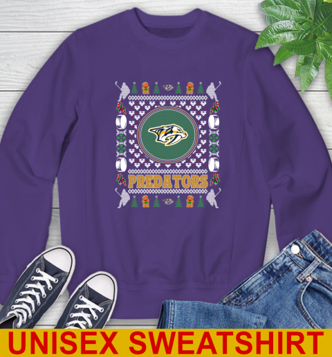 Nashville Predators Merry Christmas NHL Hockey Loyal Fan Sweatshirt 4