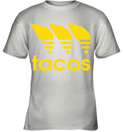 Three Stripe Tacos Funny Taco Adidas Logo Mashup Youth T-Shirt
