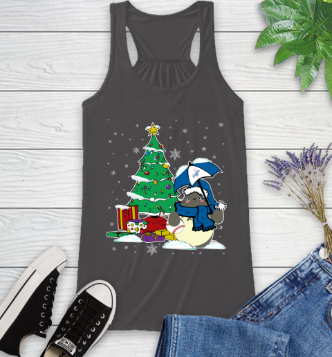 Los Angeles Dodgers MLB Baseball Cute Tonari No Totoro Christmas Sports Racerback Tank 11