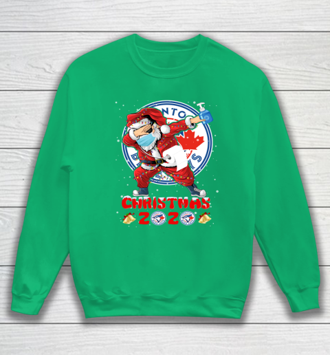 Toronto Blue Jays Funny Santa Claus Dabbing Christmas 2020 MLB Sweatshirt 5