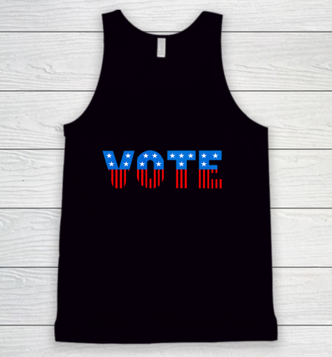 USA Red White and Blue Vote Election Tank Top