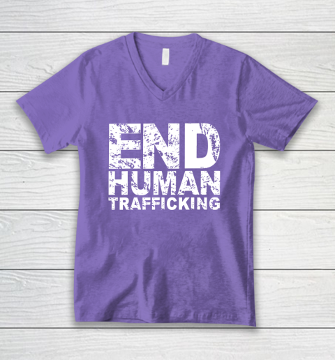 End Human Trafficking Shirt V-Neck T-Shirt 8