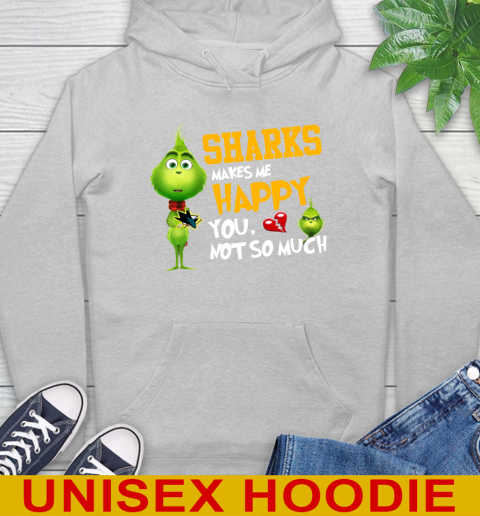 NHL San Jose Sharks Makes Me Happy You Not So Much Grinch Hockey Sports Hoodie 6