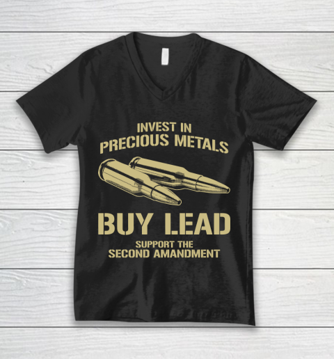 Veteran Shirt Gun Control Precious Metals V-Neck T-Shirt