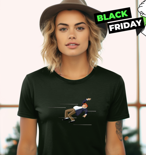 pvlx dodging a bullet trump shooting ladies t shirt 20 front forest green