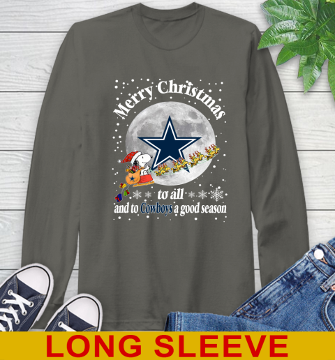 Dallas Cowboys Merry Christmas To All And To Cowboys A Good Season NFL Football Sports Long Sleeve T-Shirt 10