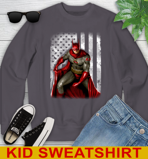 Tampa Bay Buccaneers NFL Football Batman DC American Flag Shirt Youth Sweatshirt 5