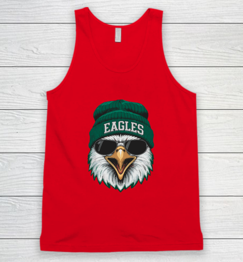 Cool Face Eagles With Sunglasses Vintage Funny Tank Top 4