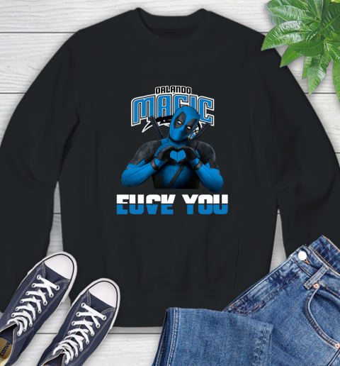 NBA Orlando Magic Deadpool Love You Fuck You Basketball Sports Sweatshirt