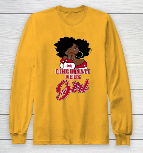 Cincinnati Reds Girl MLB Long Sleeve T-Shirt 3