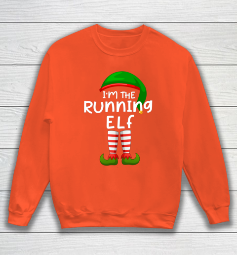 I m The Running Elf Funny Elf Family Matching Christmas Sweatshirt 3