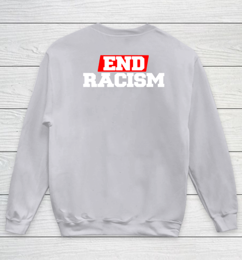 NFL End Racism Print In Front And Back Youth Sweatshirt 11