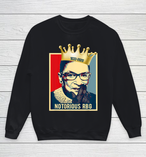 Vintage Notorious RBG 1933  2020 Shirt Ruth Bader Ginsburg Youth Sweatshirt