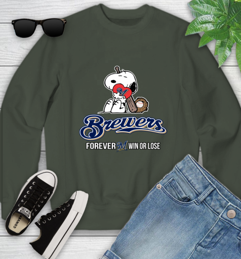 MLB The Peanuts Movie Snoopy Forever Win Or Lose Baseball Milwaukee Brewers 124
