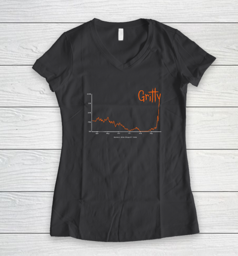 Gritty Tigers Women's V-Neck T-Shirt 4