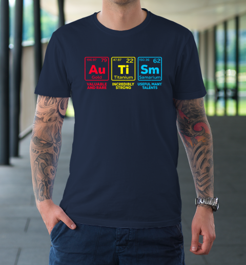 Autism Awareness Elements Periodic Table T-Shirt 2