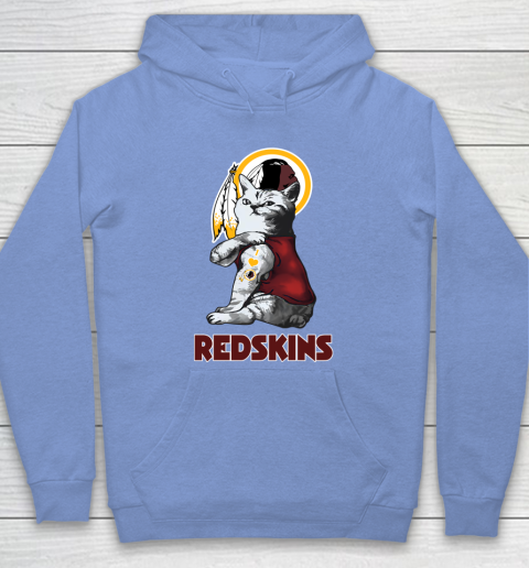 NFL Football My Cat Loves Washington Redskins Hoodie 8