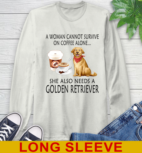 Women cannot survive on coffee alone she also need a GOLDEN tshirt 56