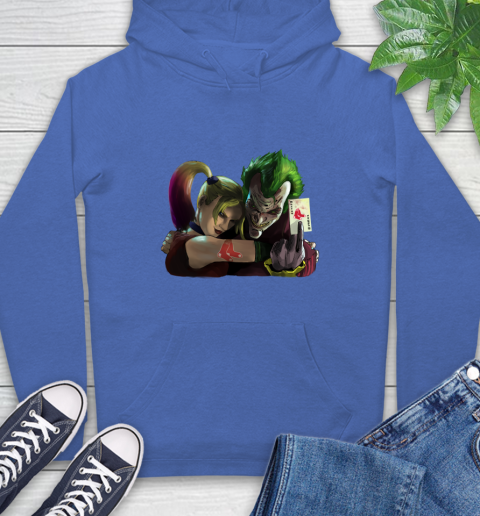 Boston Red Sox MLB Baseball Joker Harley Quinn Suicide Squad Hoodie 9