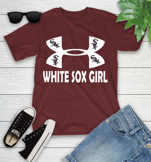 MLB Chicago White Sox Girl Under Armour Baseball Sports Youth T-Shirt 14