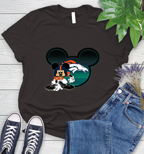 NFL Denver Broncos Mickey Mouse Disney Football T Shirt Women's T-Shirt 8
