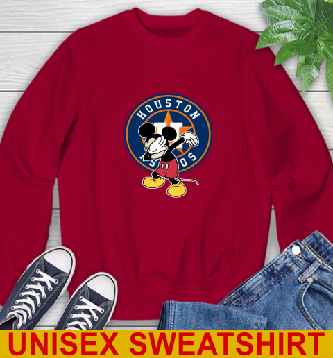 Houston Astros MLB Baseball Dabbing Mickey Disney Sports Sweatshirt 7