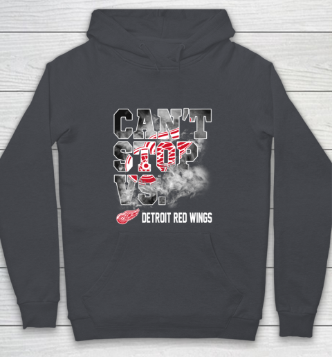 NHL Detroit Red Wings Hockey Can't Stop Vs Youth Hoodie 5