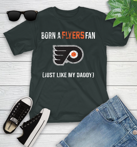NHL Philadelphia Flyers Hockey Loyal Fan Just Like My Daddy Shirt Youth T-Shirt 5