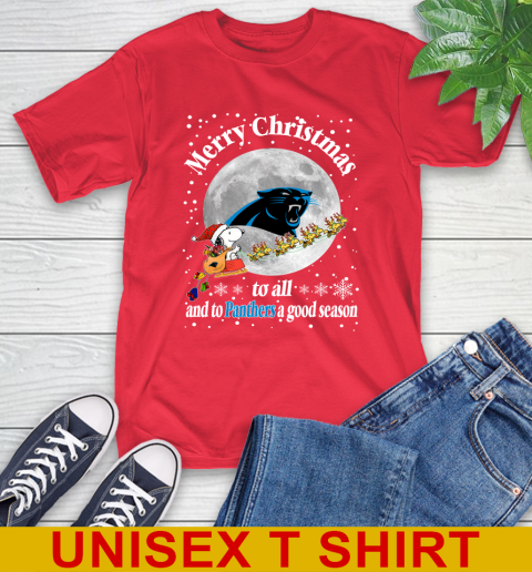 Carolina Panthers Merry Christmas To All And To Panthers A Good Season NFL Football Sports T-Shirt 12