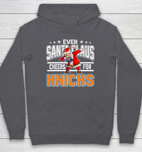 New York Knicks Even Santa Claus Cheers For Christmas NBA Hoodie 4