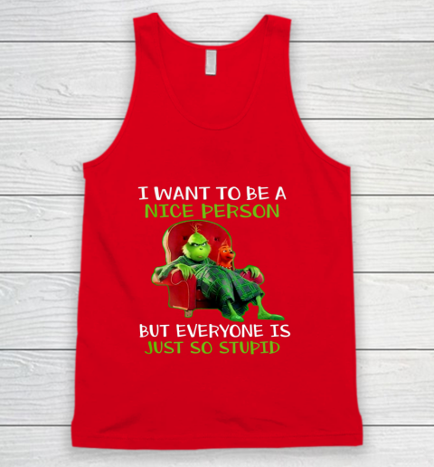 Tee Christmas Grinch Xmas funny quotes Tank Top 5