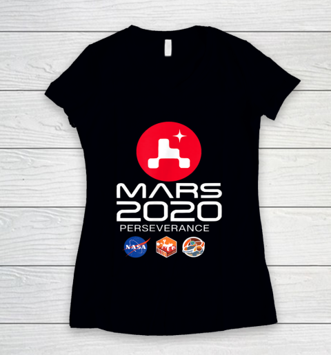 NASA Perseverance Rover Mars 2020 Women's V-Neck T-Shirt