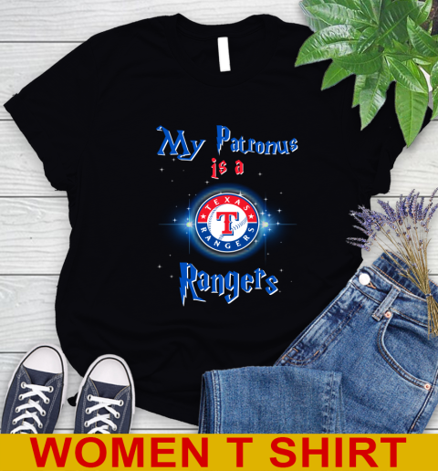 MLB Baseball Harry Potter My Patronus Is A Texas Rangers Women's T-Shirt
