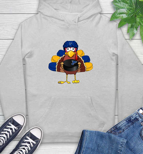 St.Louis Blues Turkey Thanksgiving Day Hoodie