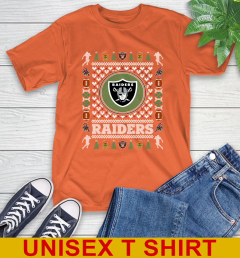 Oakland Raiders Merry Christmas NFL Football Loyal Fan T-Shirt 4