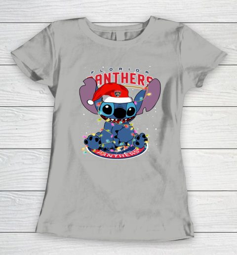 Florida Panthers NHL Hockey noel stitch Christmas Women's T-Shirt 8
