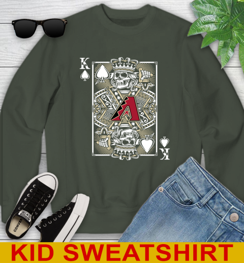 Arizona Diamondbacks MLB Baseball The King Of Spades Death Cards Shirt Youth Sweatshirt 8