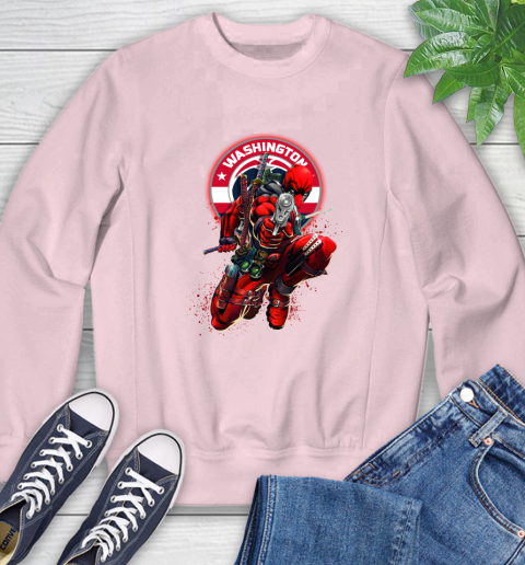 NBA Deadpool Marvel Comics Sports Basketball Washington Wizards Sweatshirt 9
