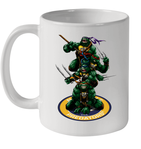 NHL Hockey Nashville Predators Teenage Mutant Ninja Turtles Shirt Ceramic Mug 11oz