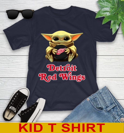 NHL Hockey Detroit Red Wings Star Wars Baby Yoda Shirt 103