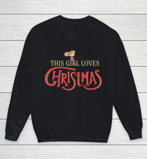 Christmas T Shirt This girl loves Christmas Mug Youth Sweatshirt
