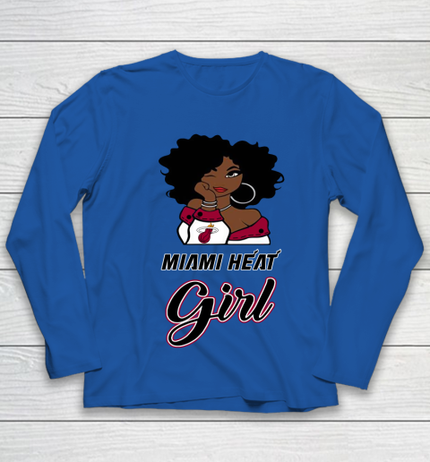 Miami Heat Girl NBA Youth Long Sleeve 9