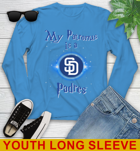 MLB Baseball Harry Potter My Patronus Is A San Diego Padres Youth Long Sleeve 8