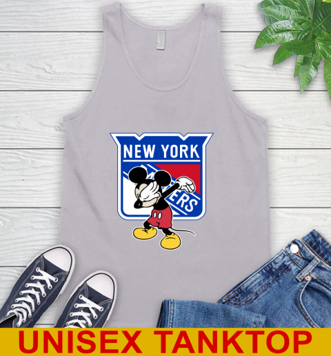 New York Rangers NHL Hockey Dabbing Mickey Disney Sports Tank Top 4