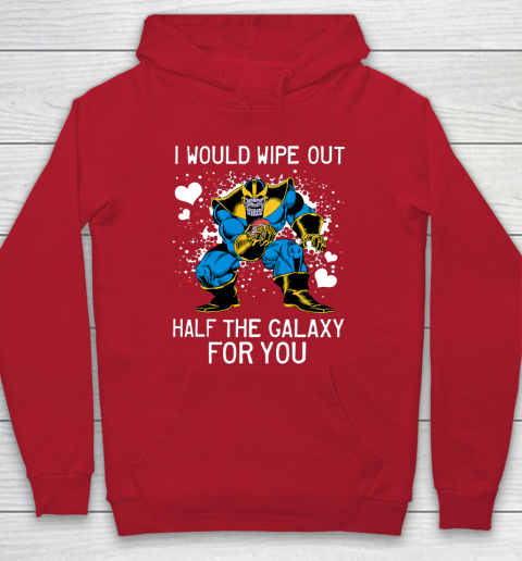 Marvel Thanos Half The Galaxy Valentine Graphic Hoodie Tee For