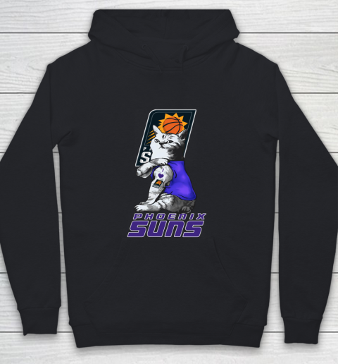 NBA Basketball My Cat Loves Phoenix Suns Youth Hoodie