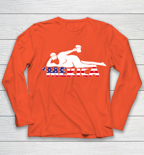 Beer Lover Funny Shirt Mens 4th Of July Merica Fat Party Funny Drinking Adult Joke Youth Long Sleeve 3