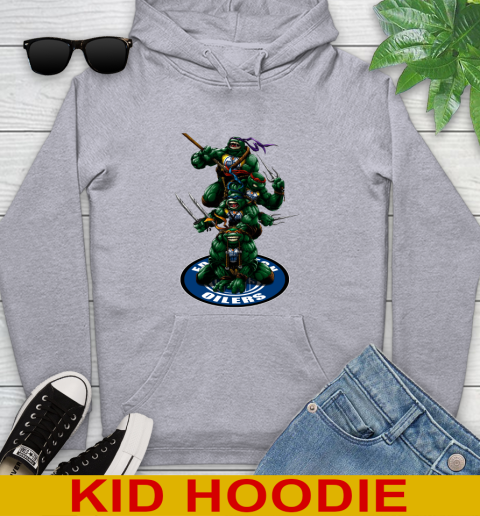 NHL Hockey Edmonton Oilers Teenage Mutant Ninja Turtles Shirt Youth Hoodie 7 NHL Hockey Edmonton Oilers Teenage Mutant Ninja Turtles Shirt Youth Hoodie - Image 7