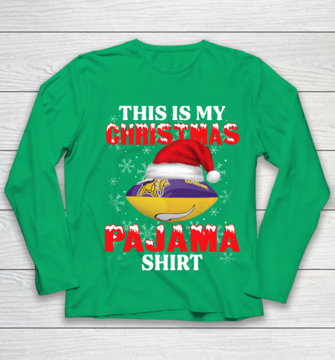 Minnesota Vikings This Is My Christmas Pajama Shirt NFL Youth Long Sleeve 4